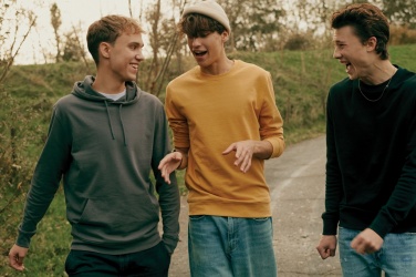 Logo trade promotional gift photo of: Iqoniq Etosha lightweight recycled cotton crew neck